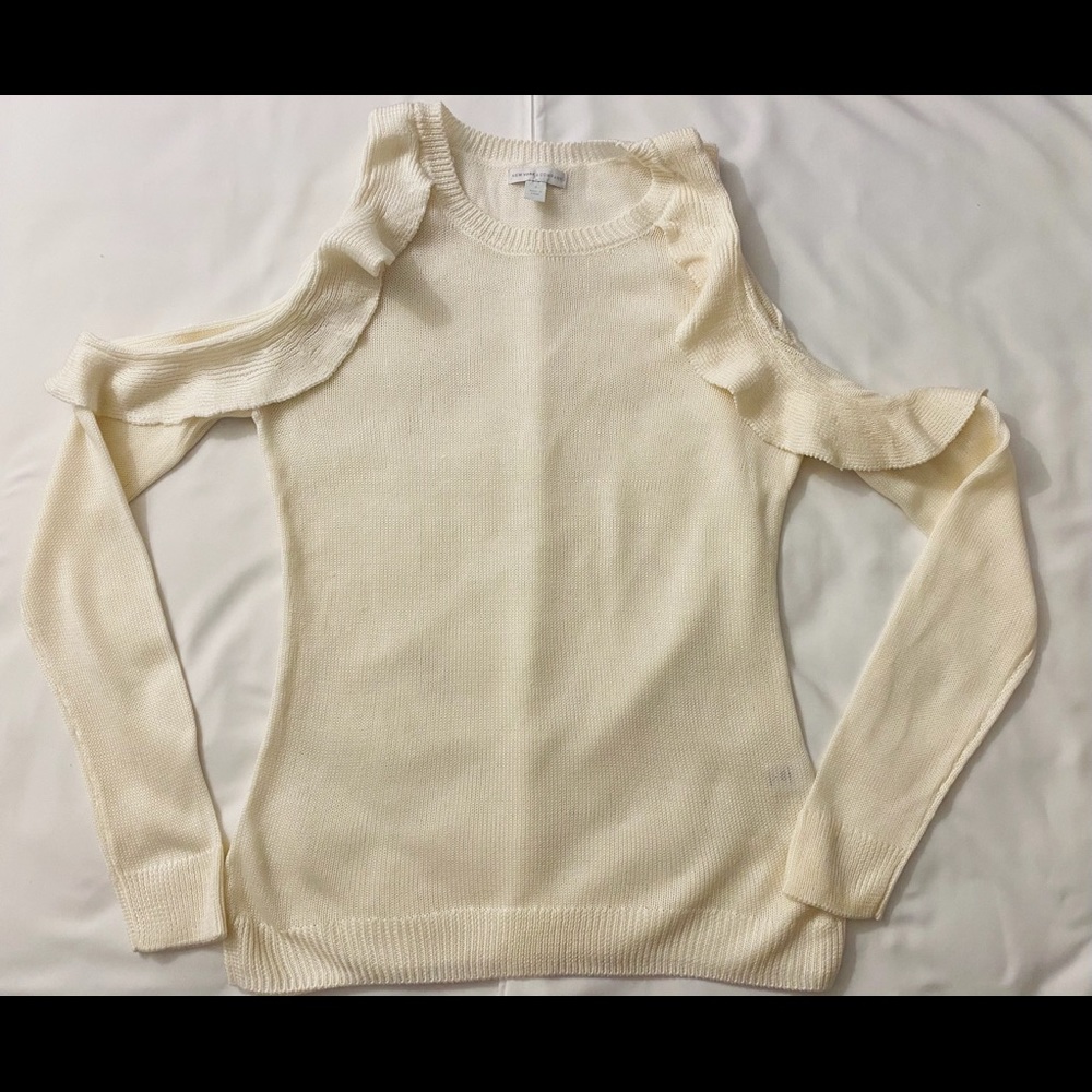 Women’s Crew Neck Sweater w/ Shoulder cut outs